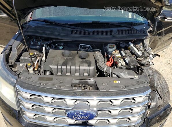 1FM5K7DH3GGD10603 2016 FORD EXPLORER Черный Вид подкапотного пространства