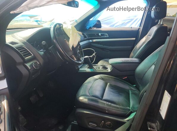 1FM5K7DH3GGD10603 2016 FORD EXPLORER Черный Вид салона спереди