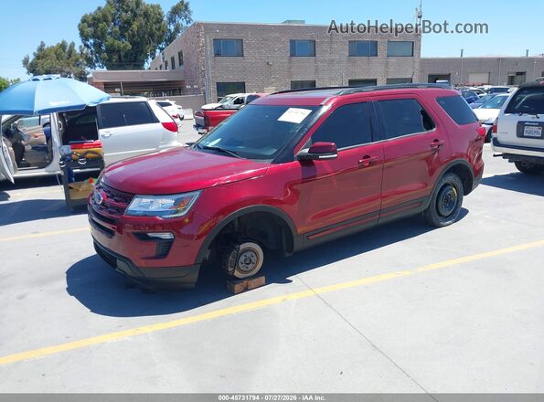 1FM5K7DH3KGA41625 2019 FORD EXPLORER Red Przód lewy