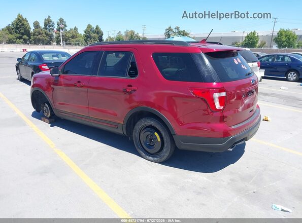 1FM5K7DH3KGA41625 2019 FORD EXPLORER Red Tył lewy