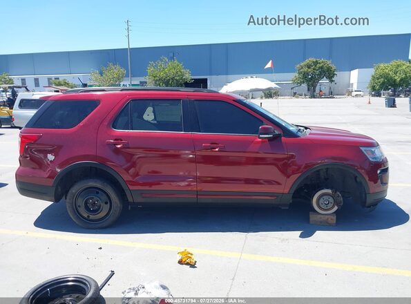 1FM5K7DH3KGA41625 2019 FORD EXPLORER Red Widok wnętrza 360 stopni