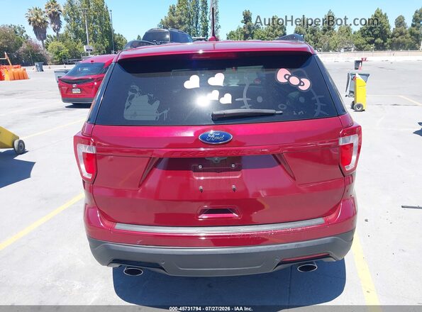 1FM5K7DH3KGA41625 2019 FORD EXPLORER Red 