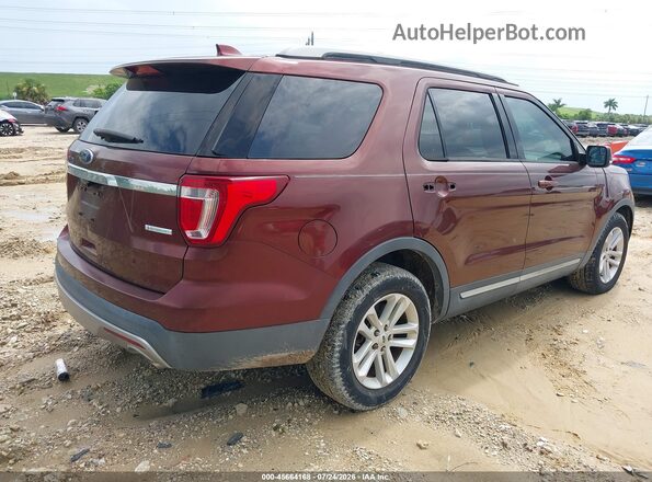 1FM5K7DH4GGC54963 2016 FORD EXPLORER Burgundy Rear right
