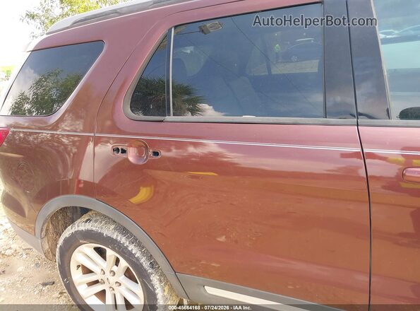 1FM5K7DH4GGC54963 2016 FORD EXPLORER Burgundy Front view