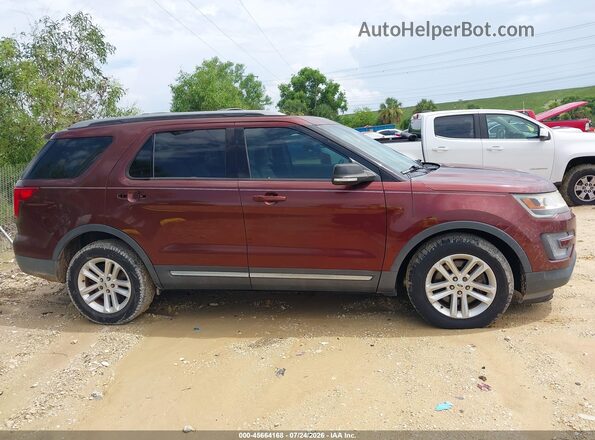 1FM5K7DH4GGC54963 2016 FORD EXPLORER Burgundy Rear interior view
