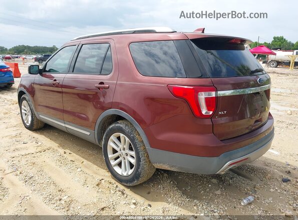 1FM5K7DH4GGC54963 2016 FORD EXPLORER Burgundy Rear left