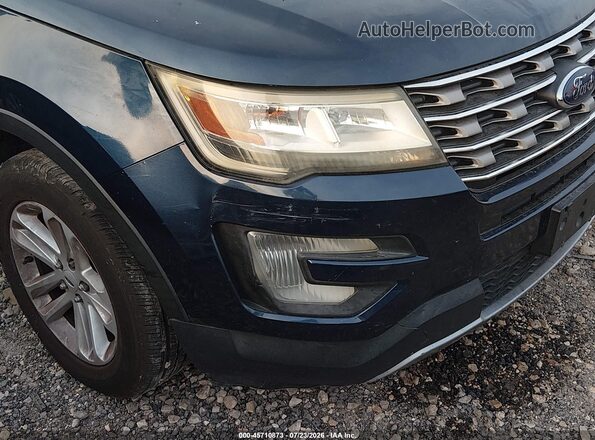 1FM5K7DH4HGB71079 2017 FORD EXPLORER Blue Widok z przodu