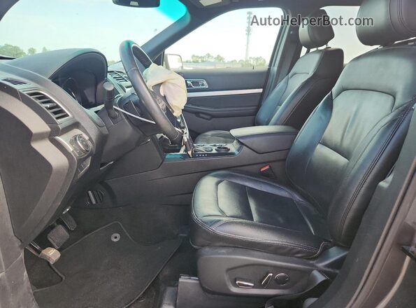 1FM5K7DH5GGA07211 2016 FORD EXPLORER Gray Front interior view