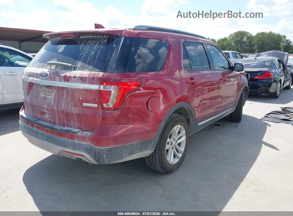 1FM5K7DH5GGC85574 2016 FORD EXPLORER Красный Задняя правая четверть