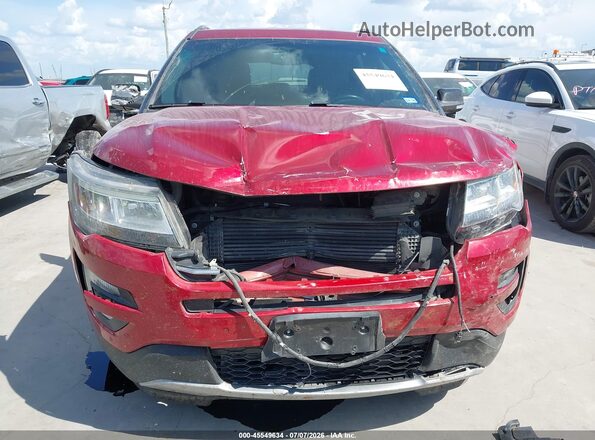 1FM5K7DH5GGC85574 2016 FORD EXPLORER Красный Вид спереди