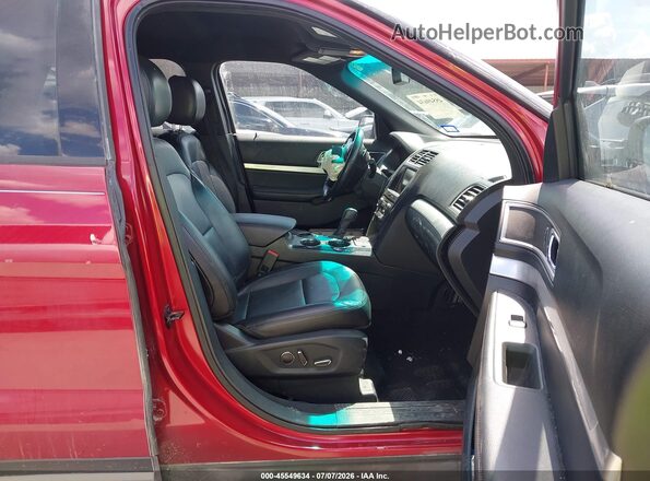 1FM5K7DH5GGC85574 2016 FORD EXPLORER Красный Вид салона спереди
