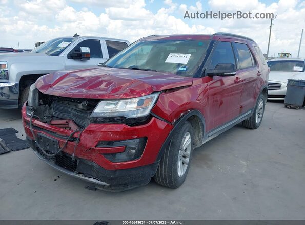 1FM5K7DH5GGC85574 2016 FORD EXPLORER Красный Передняя левая четверть