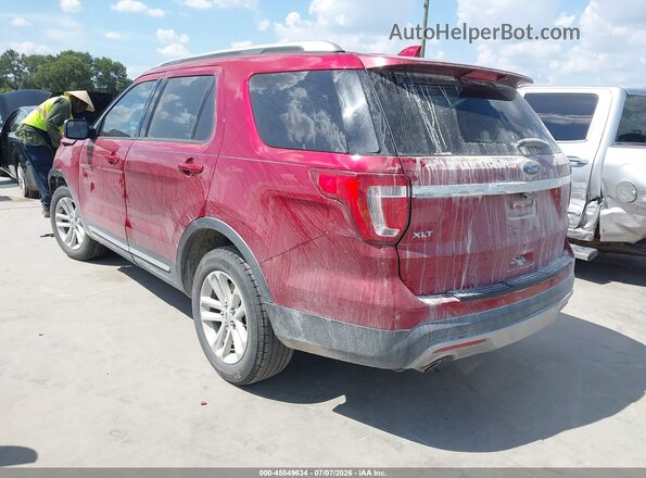 1FM5K7DH5GGC85574 2016 FORD EXPLORER Красный Задняя левая четверть