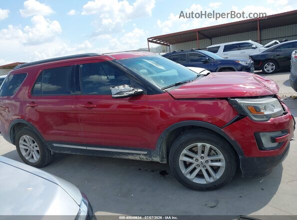 1FM5K7DH5GGC85574 2016 FORD EXPLORER Красный Панорамный вид салона 360°