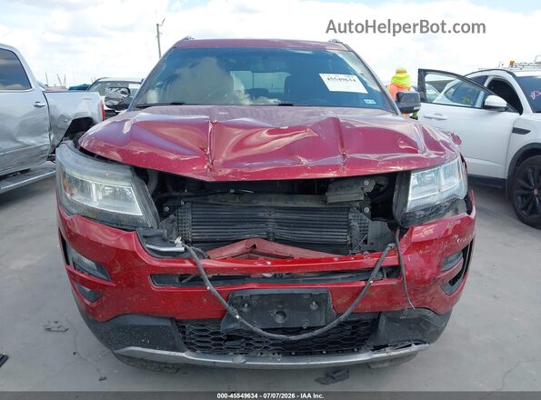 1FM5K7DH5GGC85574 2016 FORD EXPLORER Красный Вид задней части салона