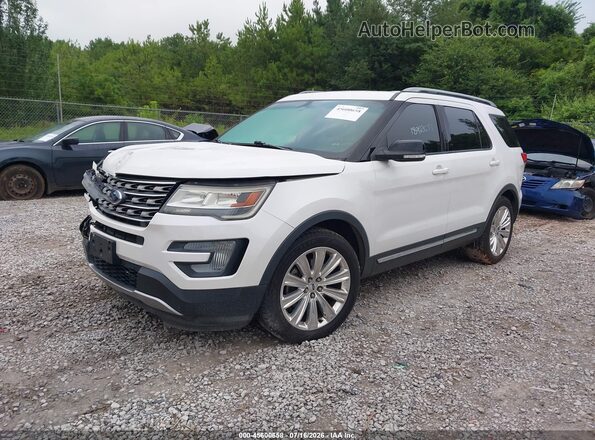 1FM5K7DH5HGA07811 2017 FORD EXPLORER Белый Передняя левая четверть