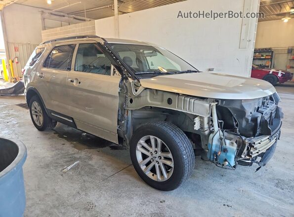 1FM5K7DH5HGC67805 2017 FORD EXPLORER Beige Delantero derecho