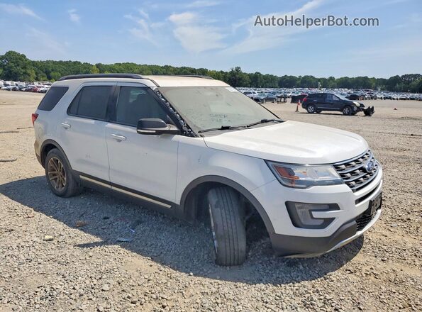 1FM5K7DH5HGD87684 2017 FORD EXPLORER White Delantero derecho
