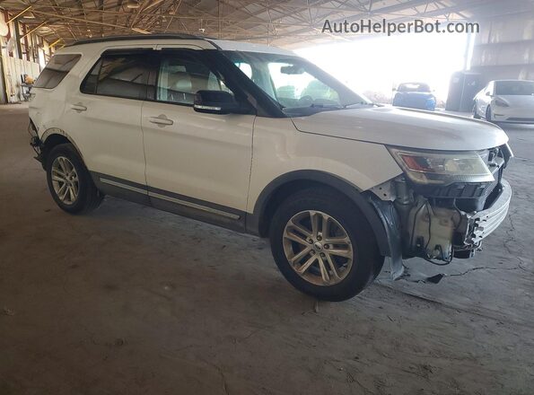 1FM5K7DH6HGA08014 2017 FORD EXPLORER Белый Передняя правая четверть