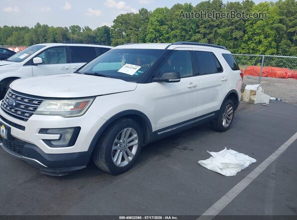 1FM5K7DH7GGD25105 2016 FORD EXPLORER White Vista tres cuartos delantera izquierda