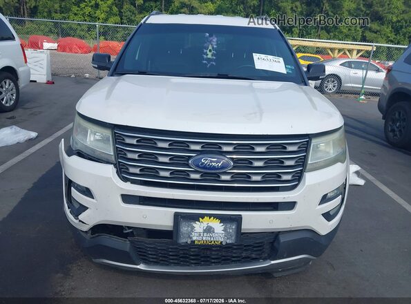 1FM5K7DH7GGD25105 2016 FORD EXPLORER White Vista del cuadro de instrumentos