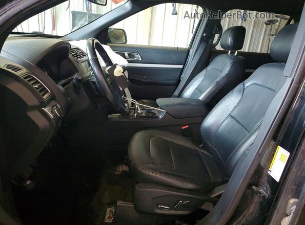 1FM5K7DH7HGD16325 2017 FORD EXPLORER Black Vista interior delantera
