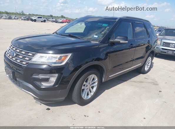 1FM5K7DH7HGD20827 2017 FORD EXPLORER Black Передня ліва чверть