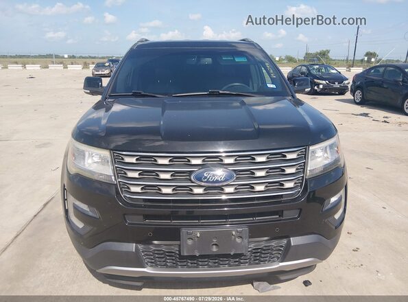 1FM5K7DH7HGD20827 2017 FORD EXPLORER Black Вид щитка приладів