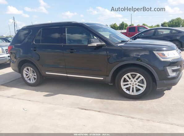 1FM5K7DH7HGD20827 2017 FORD EXPLORER Black Вид задньої частини салону