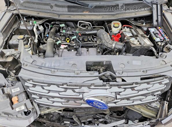 1FM5K7DH7KGA41627 2019 FORD EXPLORER Black Вид підкапотного простору