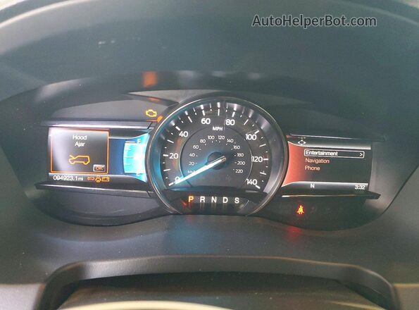 1FM5K7DH7KGB53988 2019 FORD EXPLORER Gray Вид щитка приладів