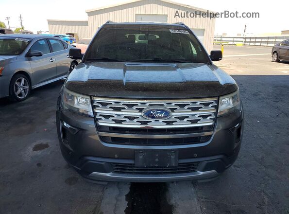 1FM5K7DH7KGB53988 2019 FORD EXPLORER Gray Вид спереду