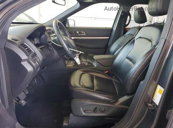 1FM5K7DH7KGB53988 2019 FORD EXPLORER Gray Вид салону спереду