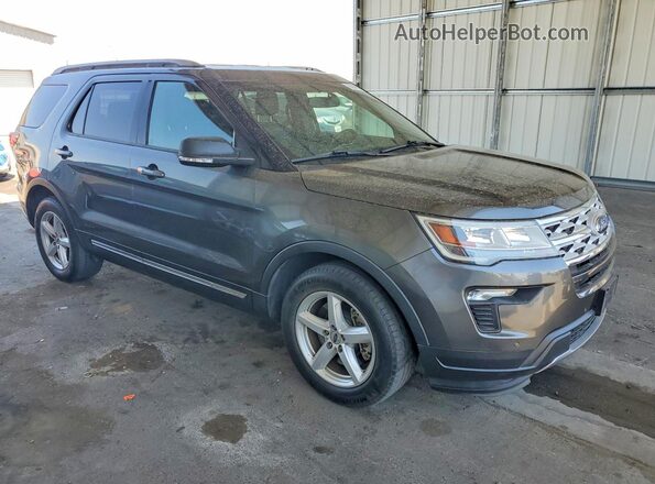 1FM5K7DH7KGB53988 2019 FORD EXPLORER Gray Передня права чверть