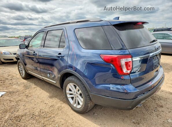 1FM5K7DH8HGC26830 2017 FORD EXPLORER Blue Trasero izquierdo