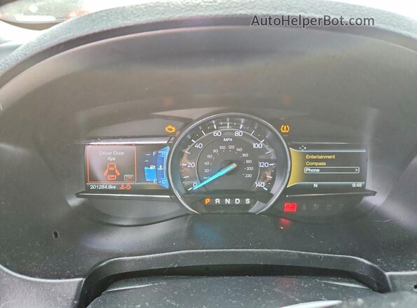 1FM5K7DH8HGC26830 2017 FORD EXPLORER Blue Vista del cuadro de instrumentos