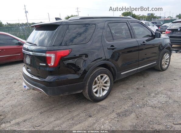 1FM5K7DH9HGC53325 2017 FORD EXPLORER Черный Задняя правая четверть