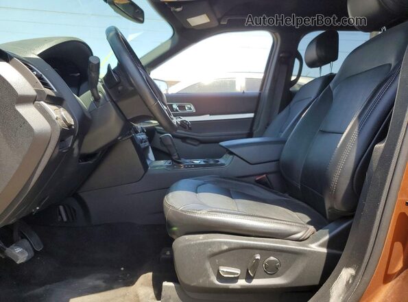 1FM5K7DH9HGD64215 2017 FORD EXPLORER Orange Front interior view