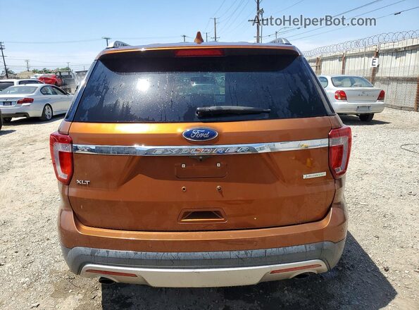 1FM5K7DH9HGD64215 2017 FORD EXPLORER Orange Rear view