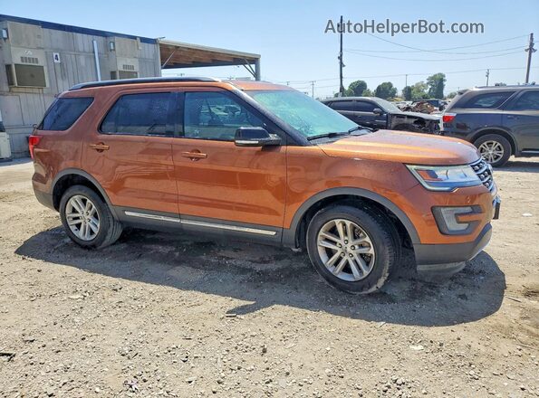 1FM5K7DH9HGD64215 2017 FORD EXPLORER Orange Front right