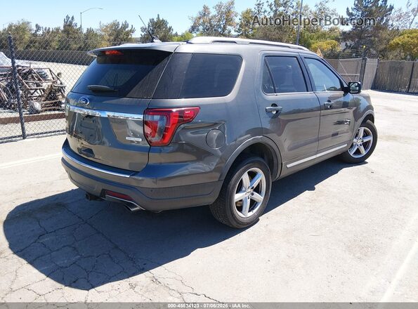 1FM5K7DH9JGA42583 2018 FORD EXPLORER Gray უკანა მარჯვენა