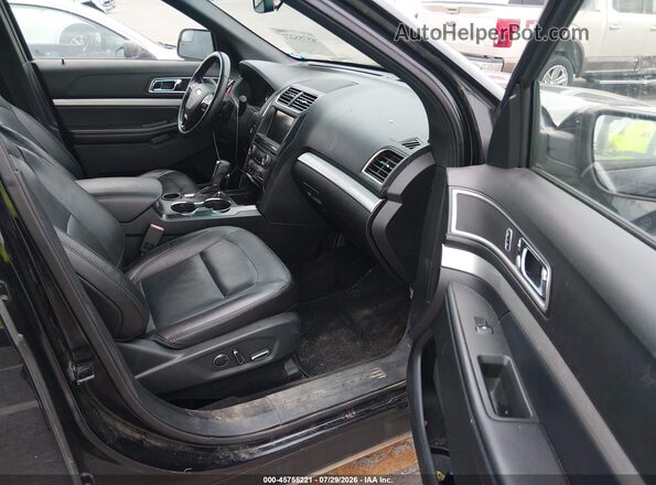 1FM5K7DHXGGC64610 2016 FORD EXPLORER Black წინა სალონის ხედი