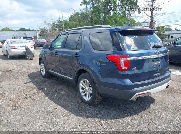 1FM5K7DHXHGD75658 2017 FORD EXPLORER Blue Tył lewy