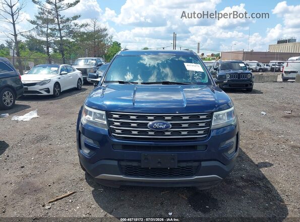 1FM5K7DHXHGD75658 2017 FORD EXPLORER Blue Widok z przodu