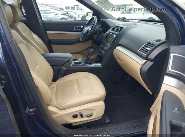 1FM5K7DHXHGD75658 2017 FORD EXPLORER Blue Widok wnętrza z przodu