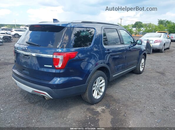 1FM5K7DHXHGD75658 2017 FORD EXPLORER Blue Tył prawy