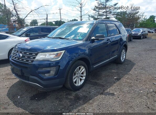 1FM5K7DHXHGD75658 2017 FORD EXPLORER Blue Przód lewy