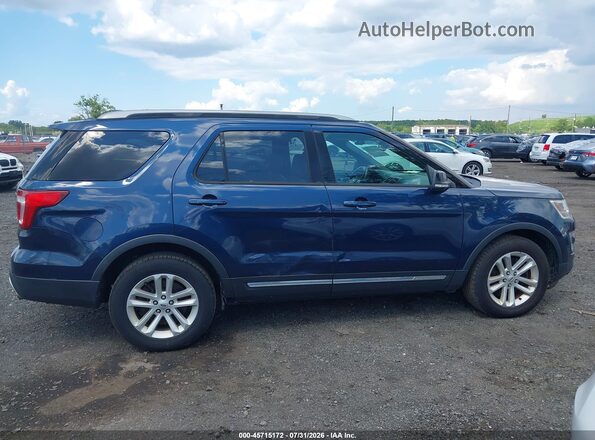 1FM5K7DHXHGD75658 2017 FORD EXPLORER Blue Widok wnętrza z tyłu