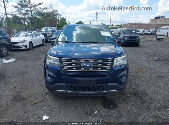 1FM5K7DHXHGD75658 2017 FORD EXPLORER Blue Widok zestawu wskaźników