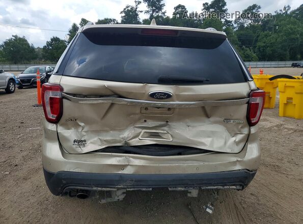 1FM5K7DHXHGE10974 2017 FORD EXPLORER Tan Вид ззаду